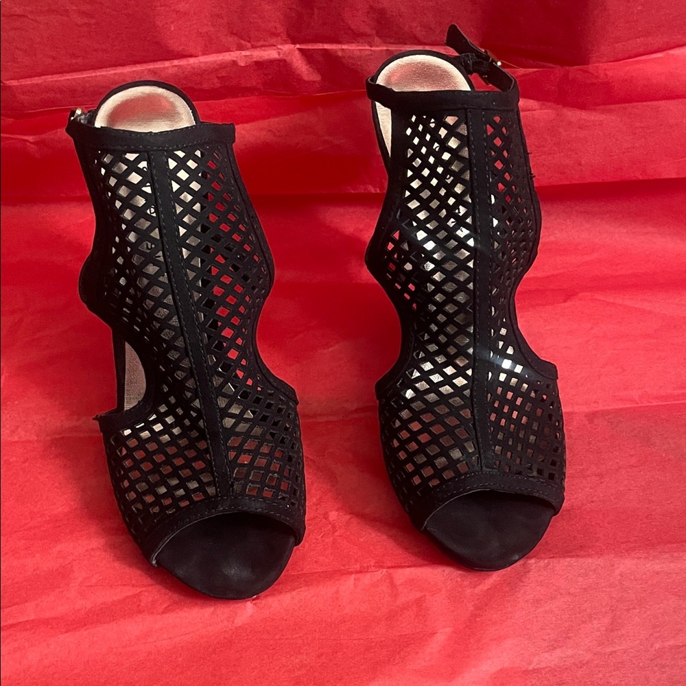 Madden Girl Black Cutout Heels